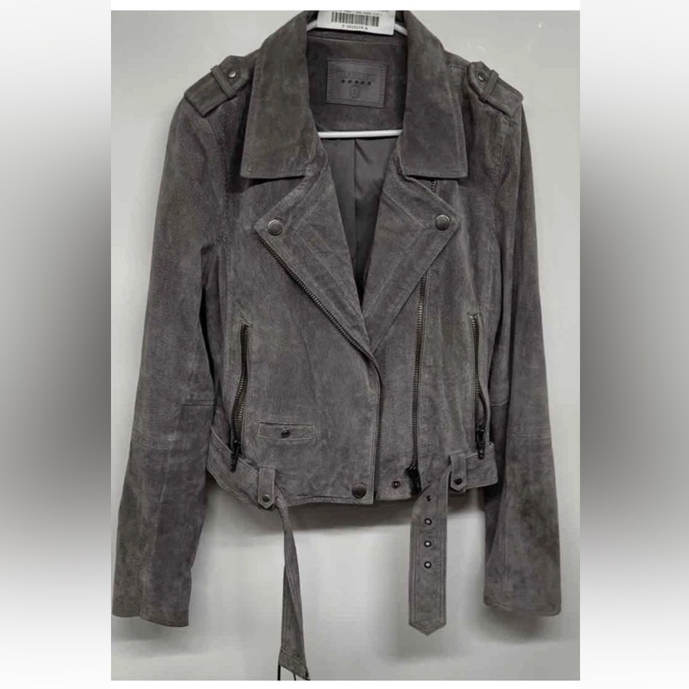 Blank NYC Gray Leather Jacket